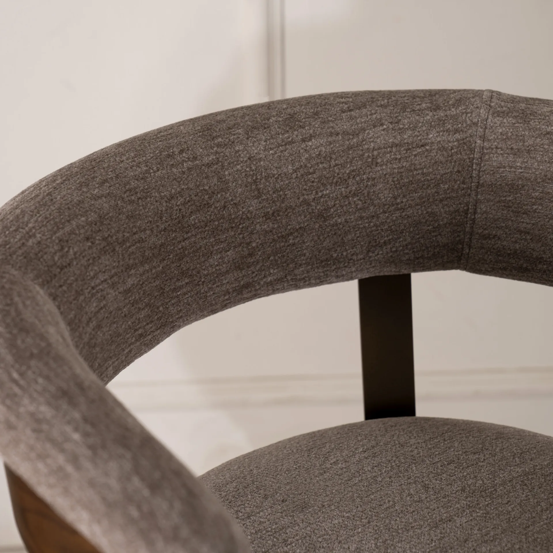 Juniper Bar Chair -Walnut and Taupe thumbnail 4