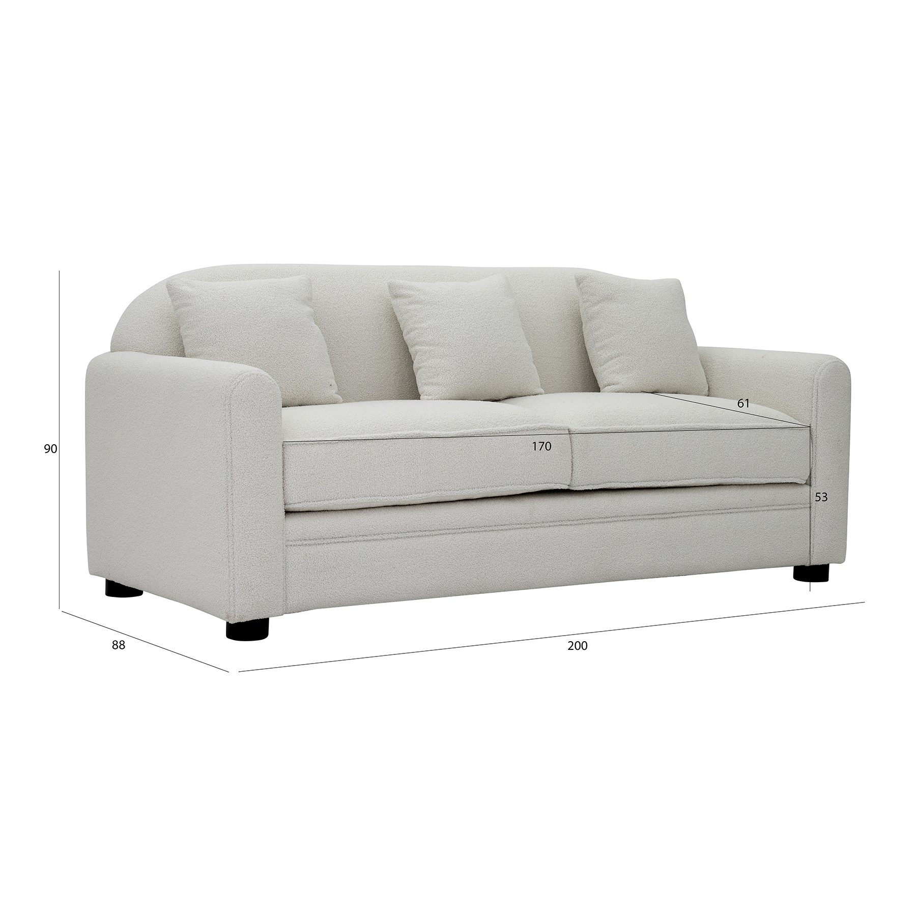 Boss 3-Seater Sofa thumbnail 5