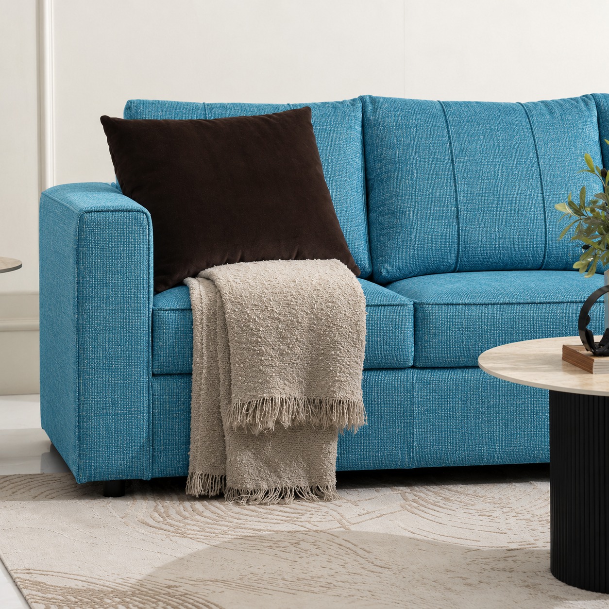Dayana Corner Sofa - Blue thumbnail 4