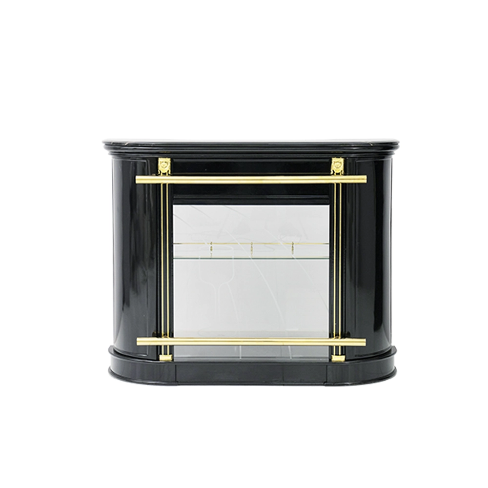 Bar Cabinet With Bar Table (Remote Light) -Black thumbnail 7