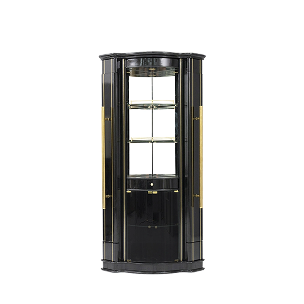 Bar Cabinet With Bar Table (Remote Light) -Black thumbnail 8