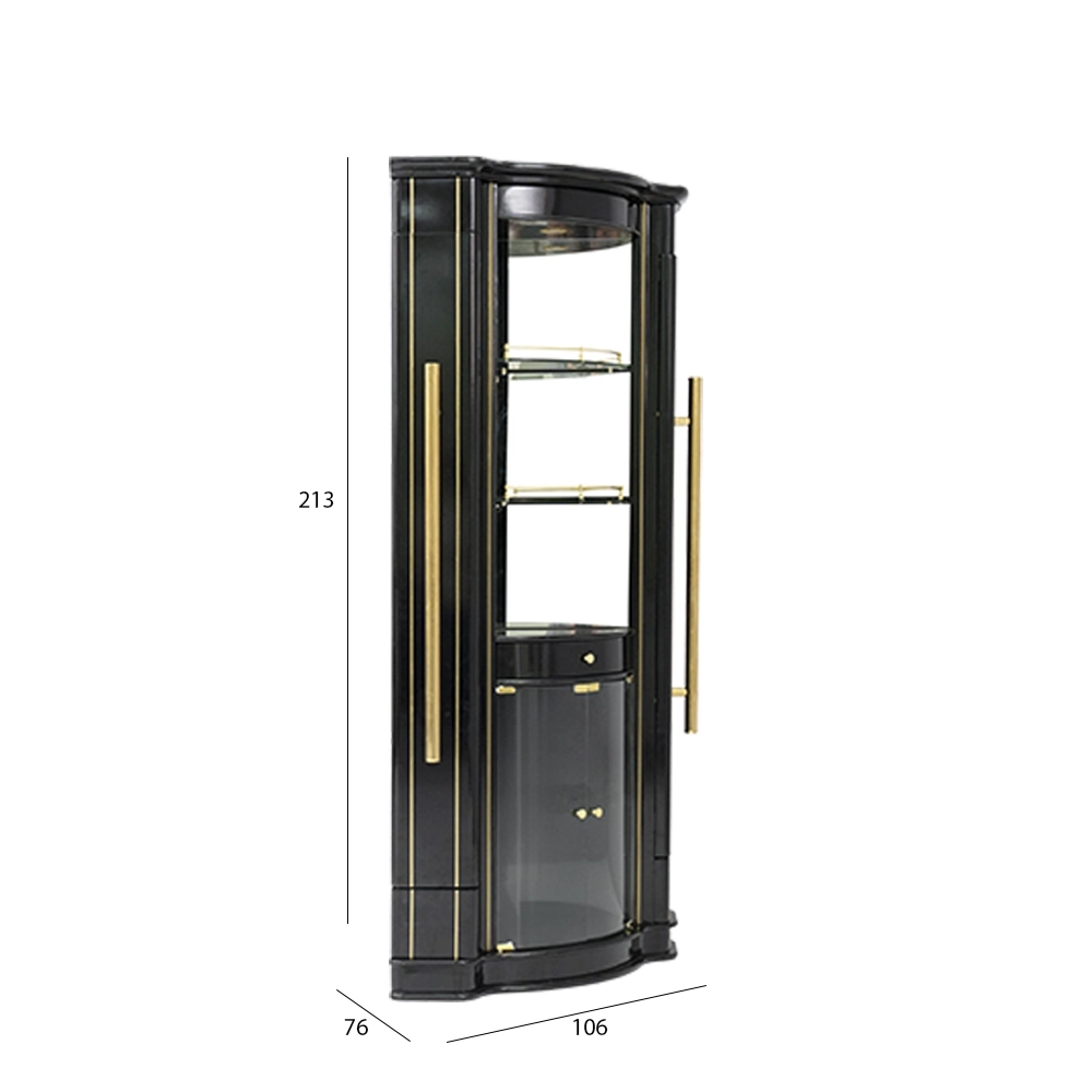 Bar Cabinet With Bar Table (Remote Light) -Black thumbnail 10