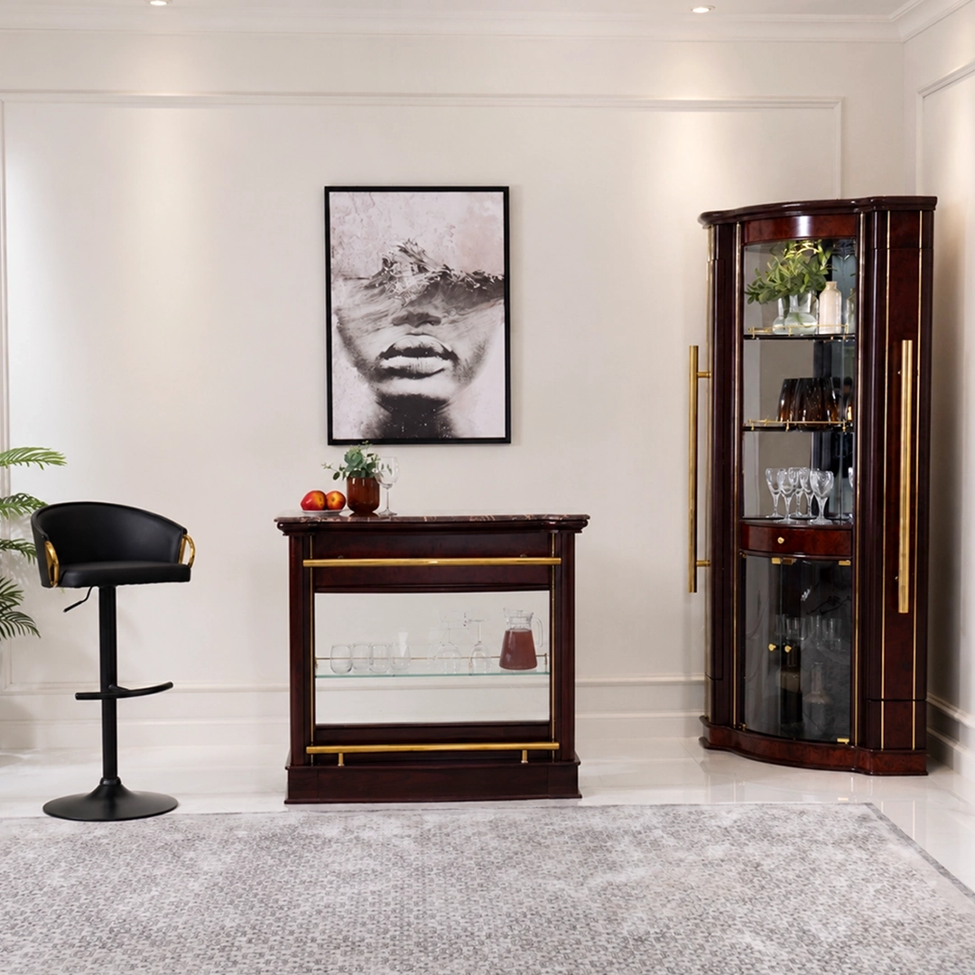 Bar Cabinet – Cherry Gold thumbnail 2