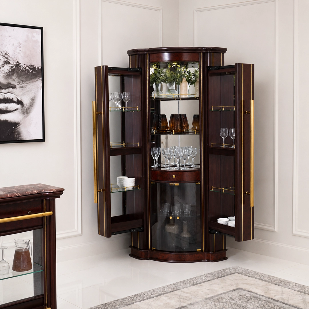 Bar Cabinet – Cherry Gold thumbnail 3