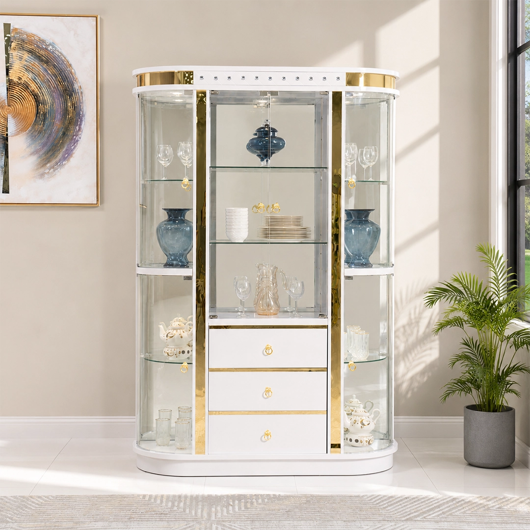 Wine Cabinet Model-8876 – White thumbnail 2