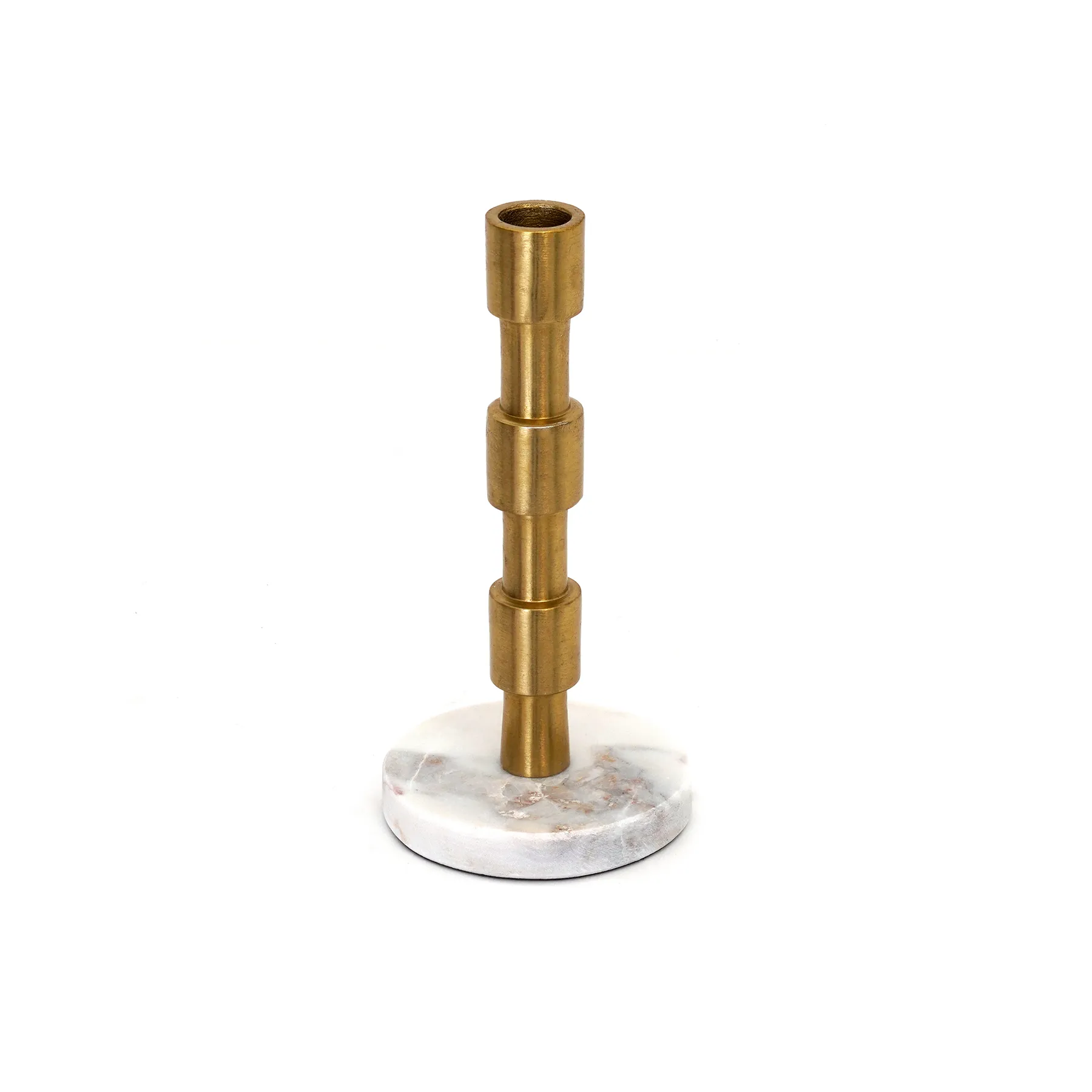Adro Metal candle holder with marble base 8x8x16.5 cm thumbnail 5