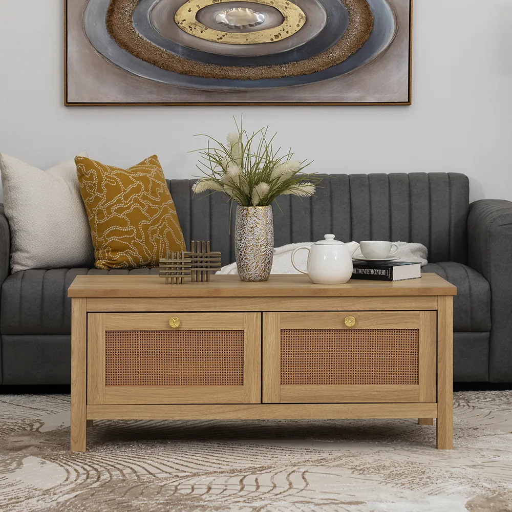 Velva Coffee Table Walnut & Black