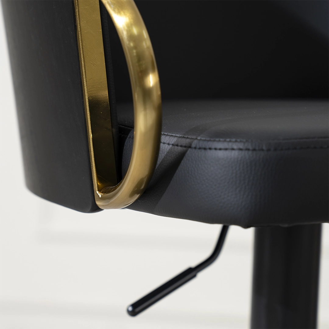 Aifred Bar Chair -Black thumbnail 7