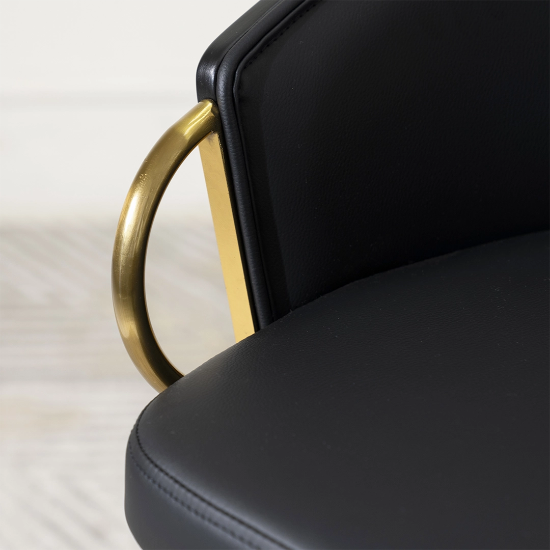 Aifred Bar Chair -Black thumbnail 8