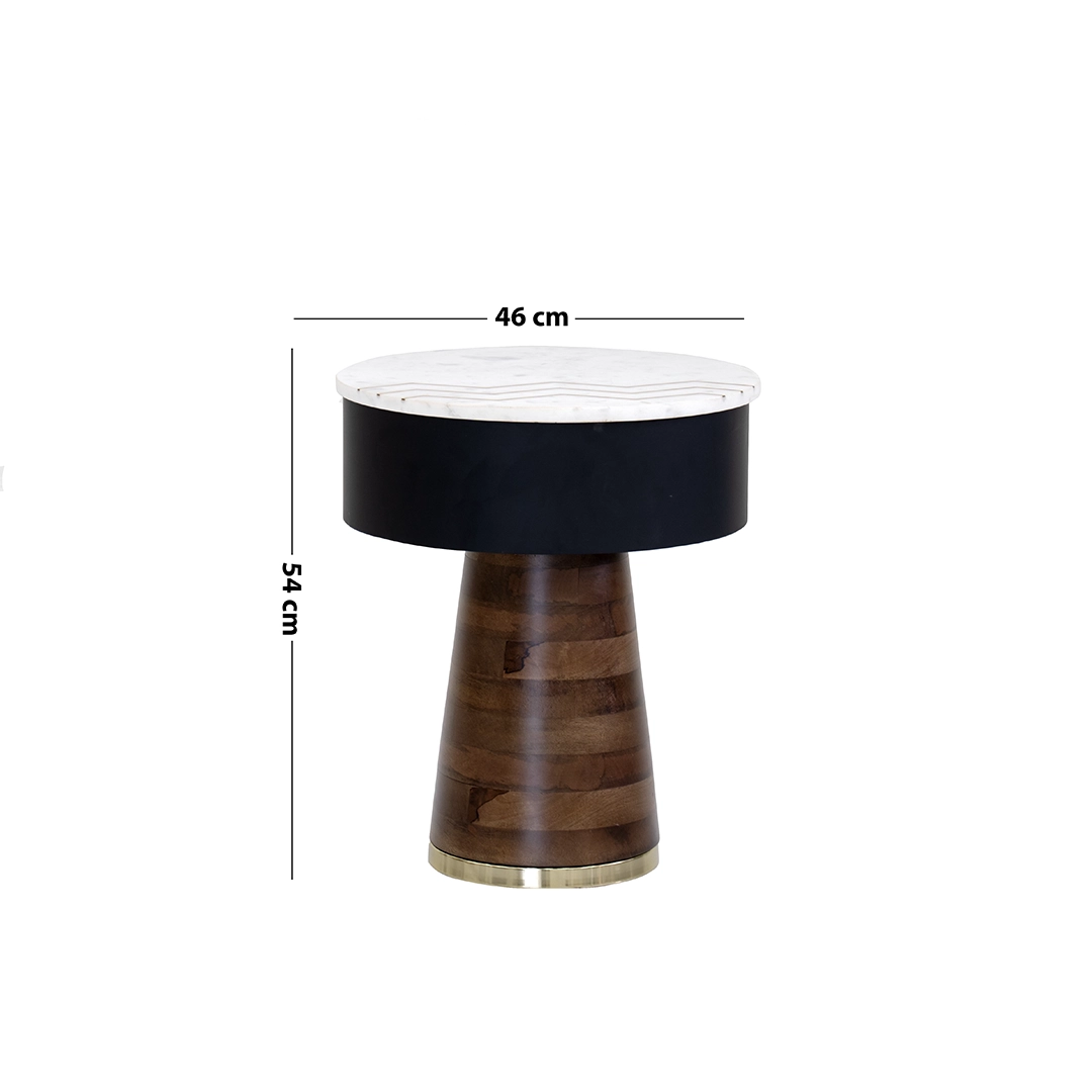 طاولة جانبية من الرخام من عالم thumbnail 6