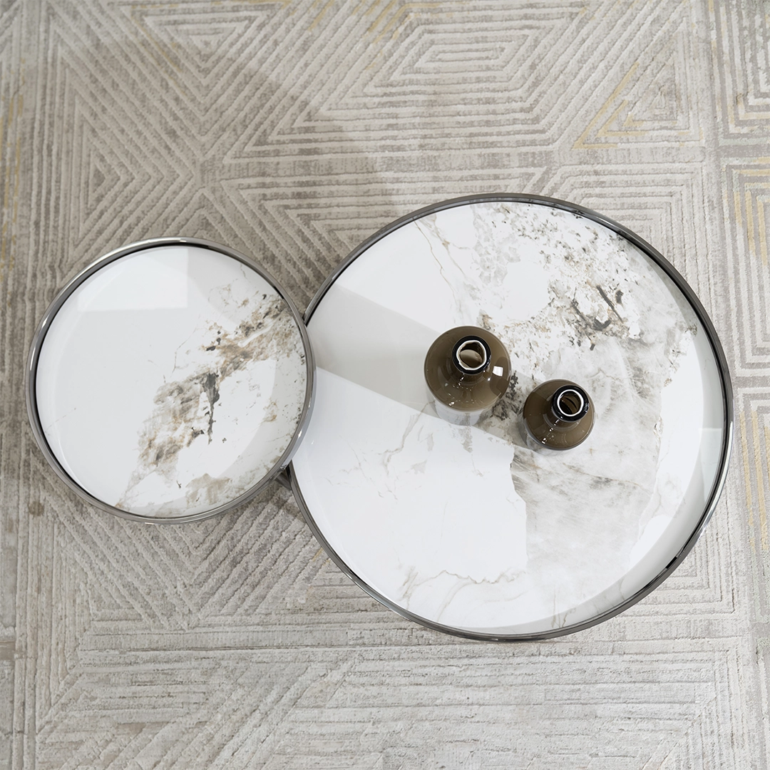 Alexandra Coffee Table Set Of 2 -Black thumbnail 4
