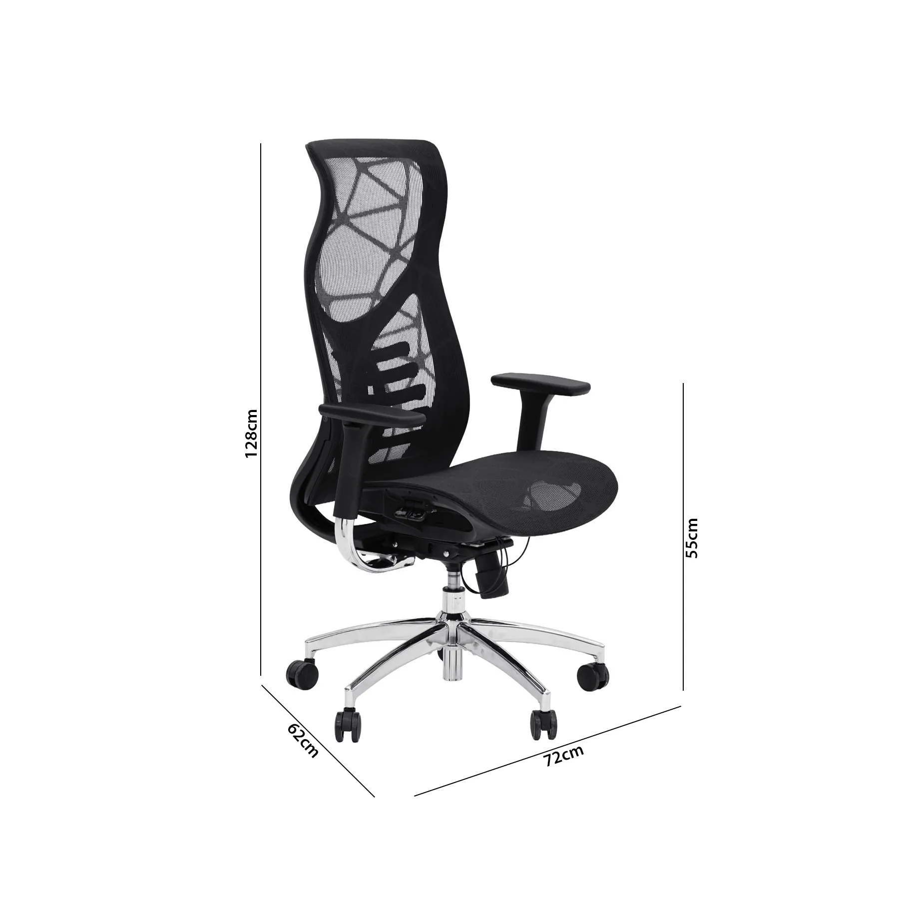 Alford High Back Office Chair -Black thumbnail 18