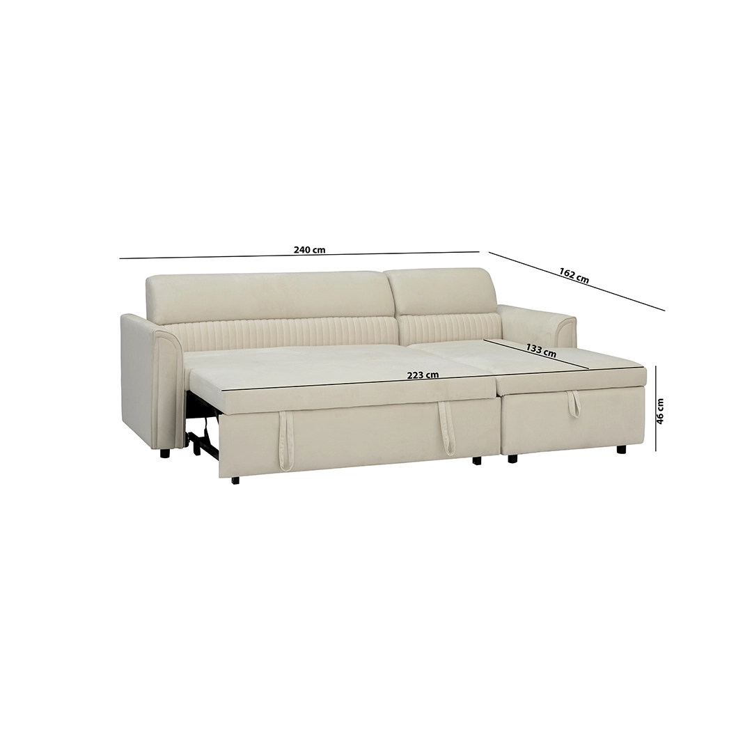Amaze Corner Sofa Bed With Storage thumbnail 14