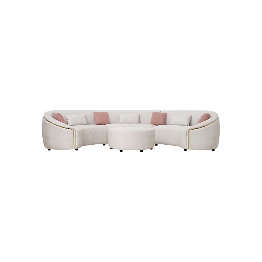 Amna Gold Corner Sofa thumbnail 5