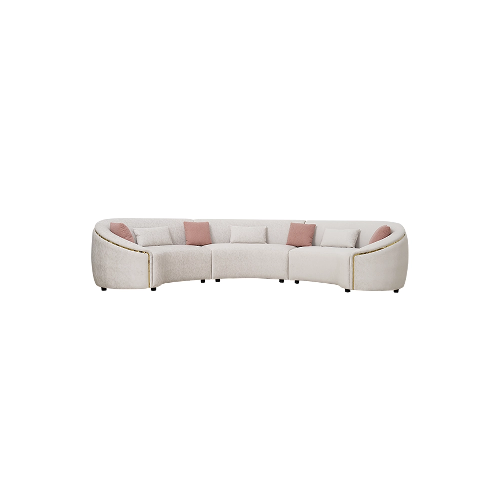 Amna Gold Corner Sofa thumbnail 6