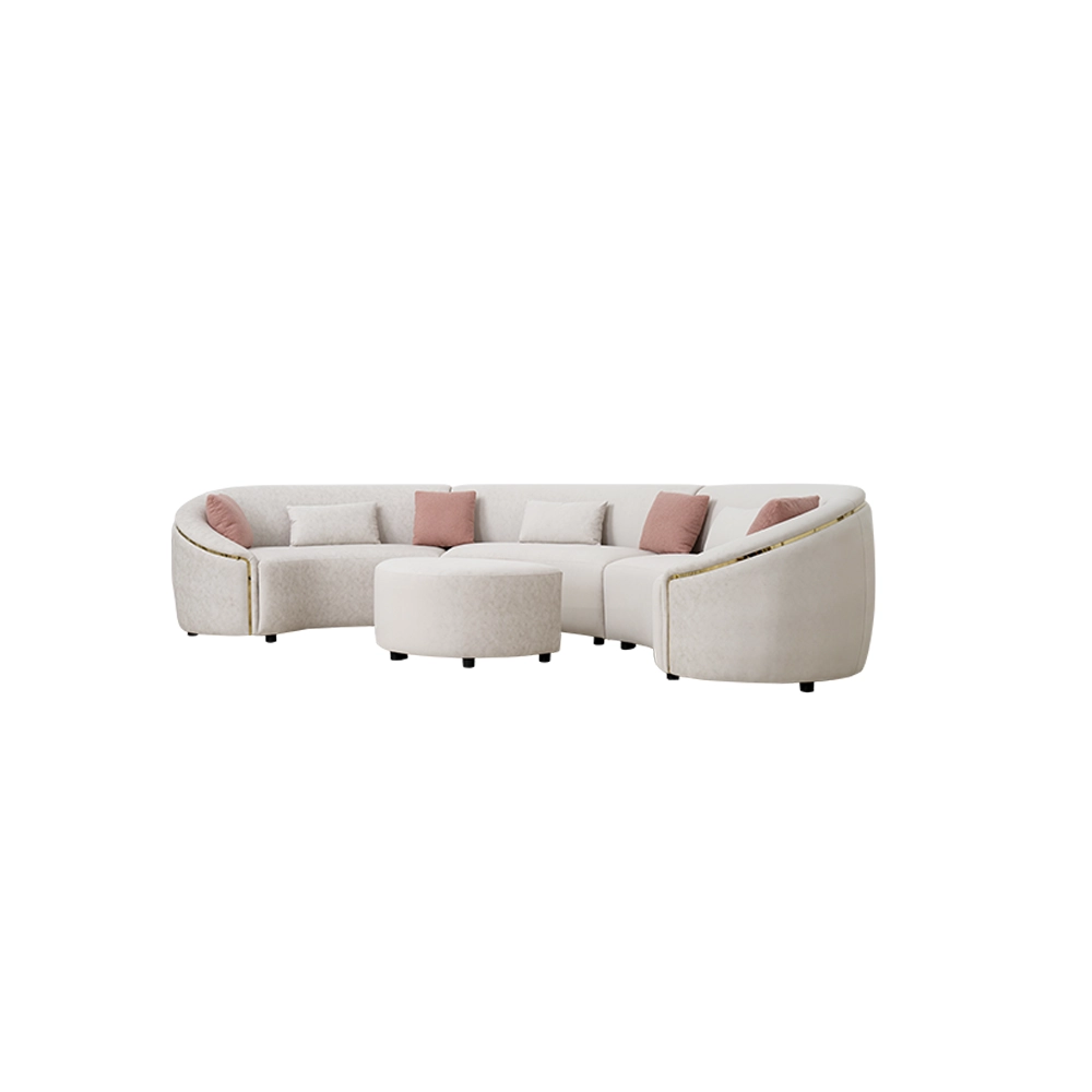 Amna Gold Corner Sofa thumbnail 7