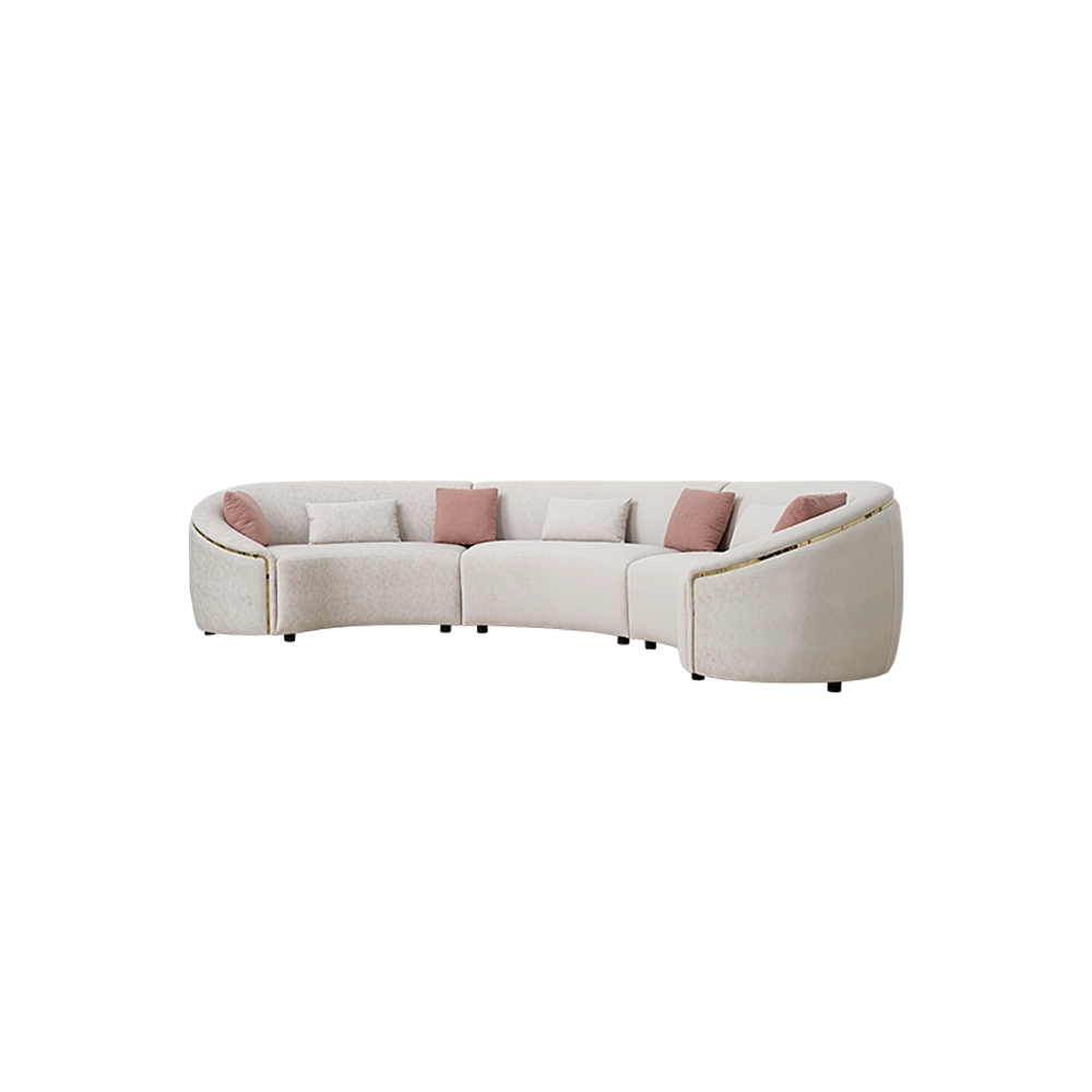 Amna Gold Corner Sofa thumbnail 8