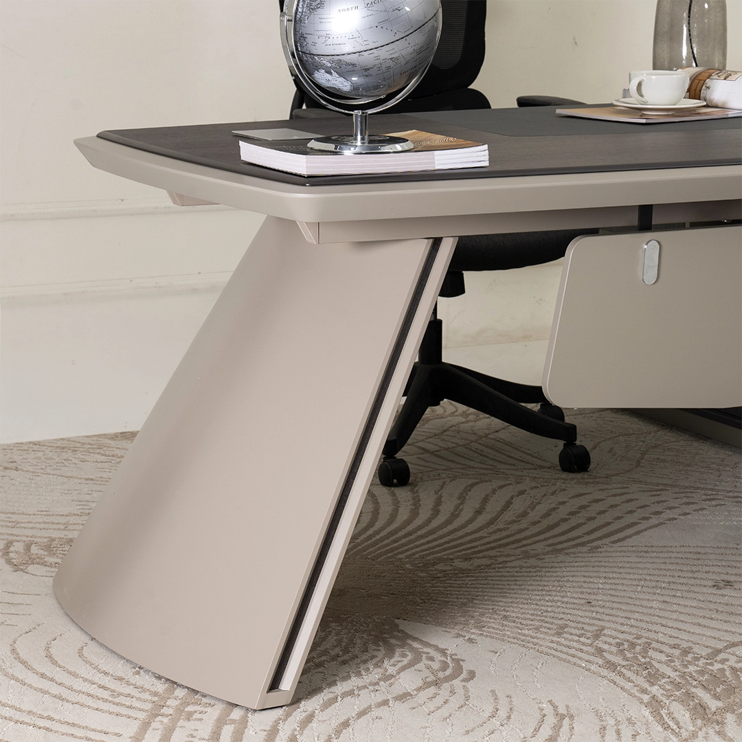 Arena Office Table -Dark Oak /Grey thumbnail 8