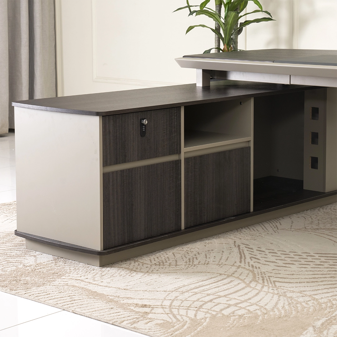 Arena Office Table -Dark Oak /Grey thumbnail 11