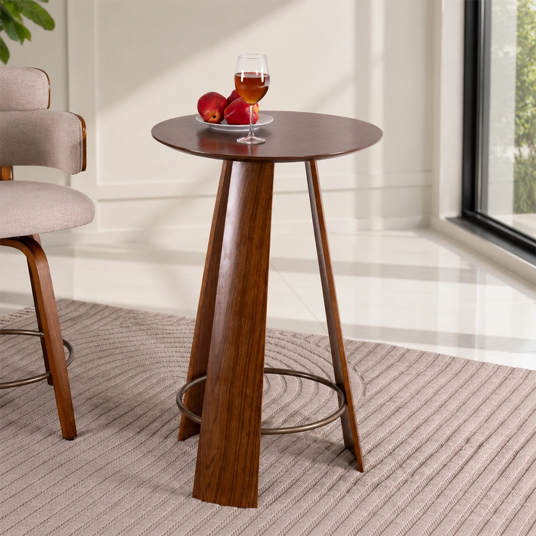 Ario Bar Table -Walnut