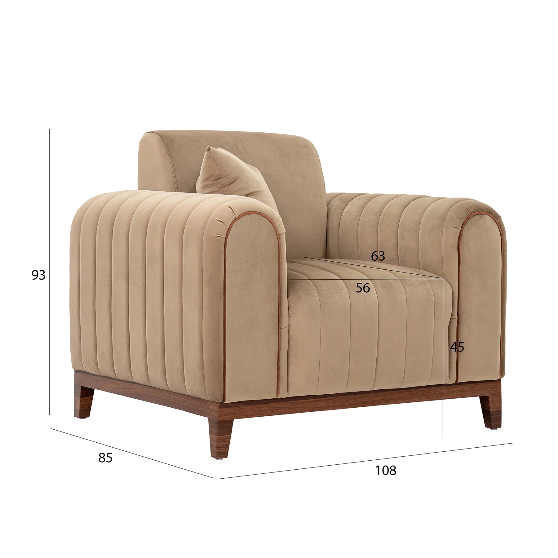 Amala Single Seater Sofa thumbnail 3