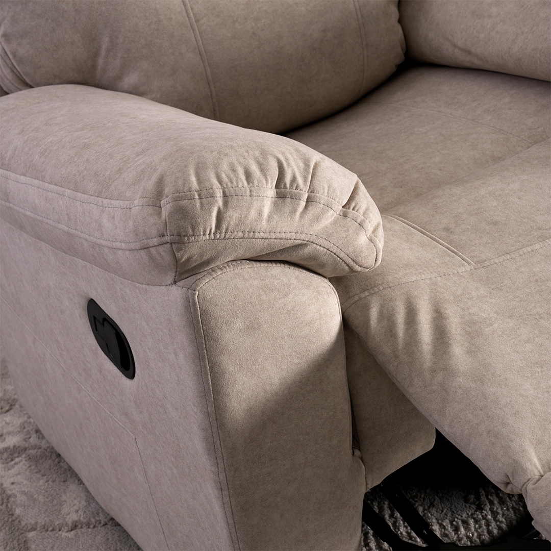 Asos Recliner Sofa With Swivel & Rocker -Beige thumbnail 6
