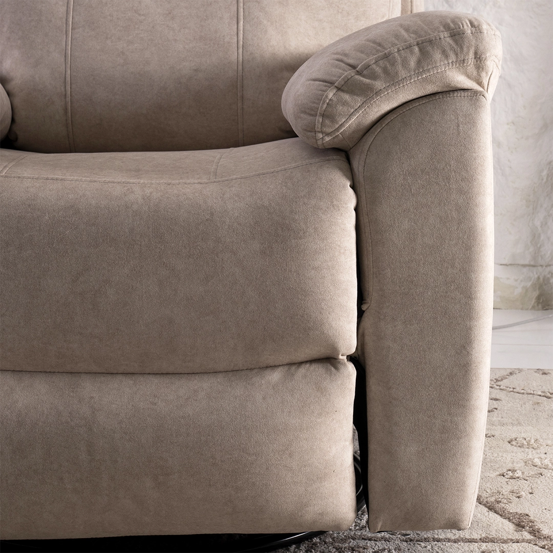 Asos Recliner Sofa With Swivel & Rocker -Beige thumbnail 7