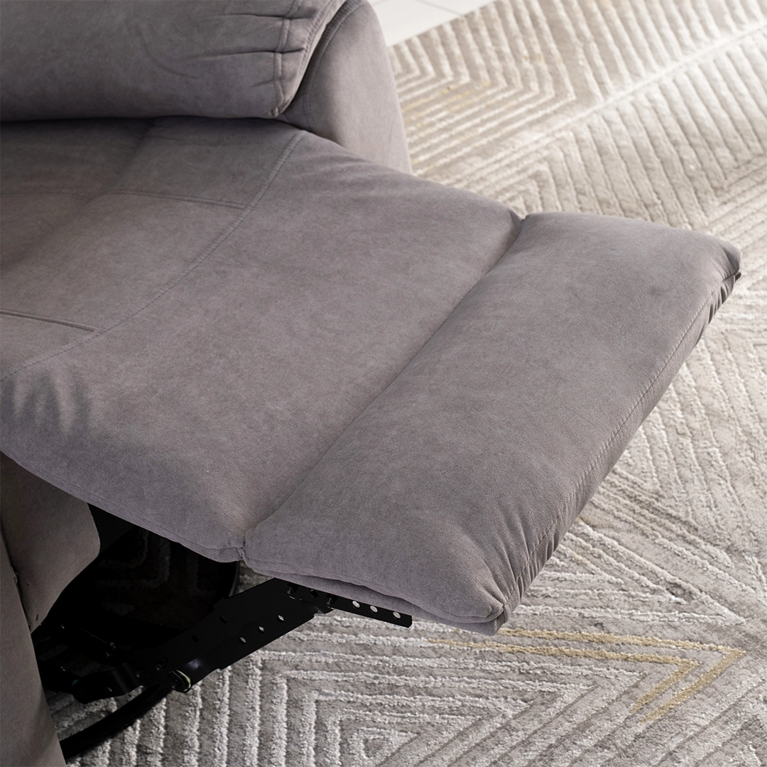 Asos Recliner Sofa With Swivel & Rocker -Light Grey thumbnail 5