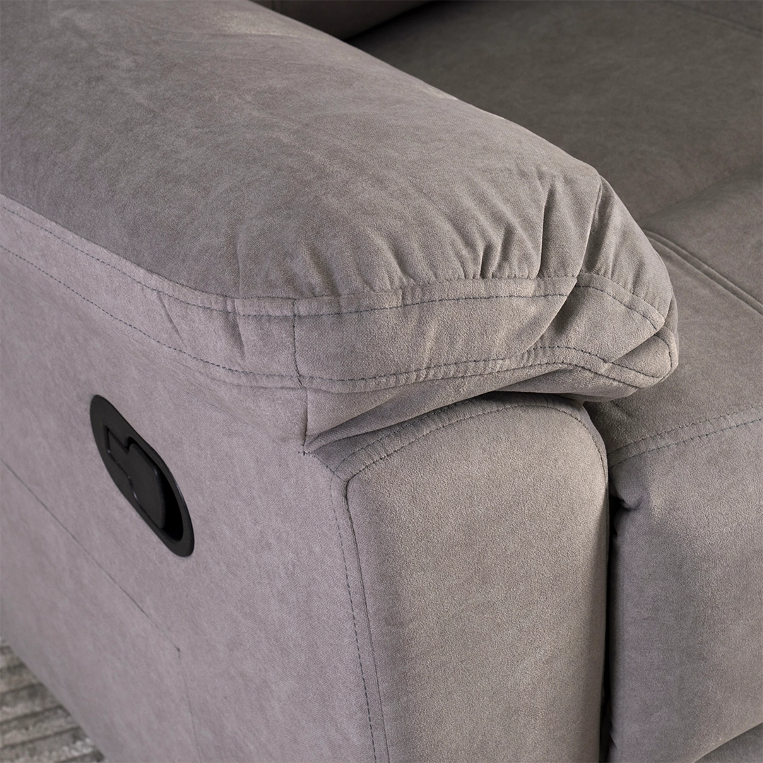 Asos Recliner Sofa With Swivel & Rocker -Light Grey thumbnail 8