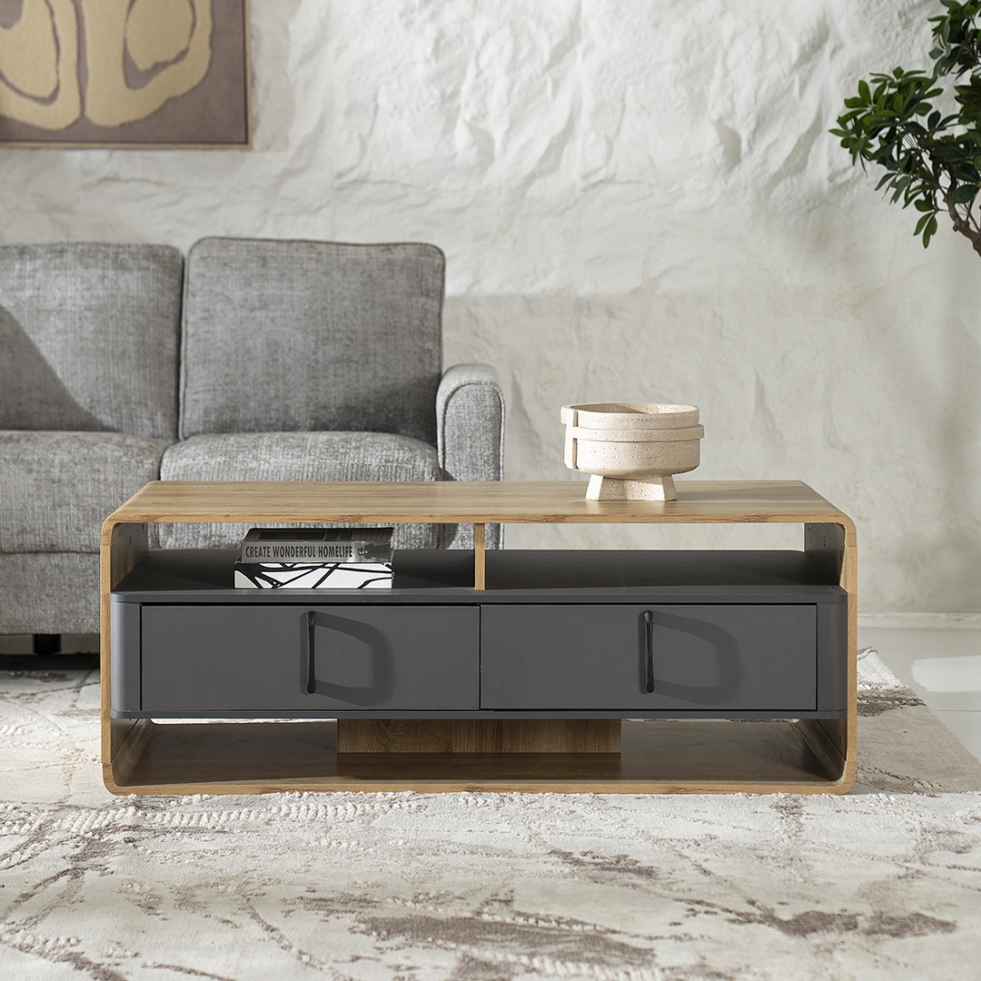 Atrisa Coffee Table -Rivera Oak/Grey thumbnail 3