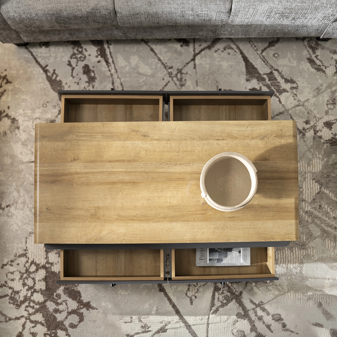 Atrisa Coffee Table -Rivera Oak/Grey thumbnail 5