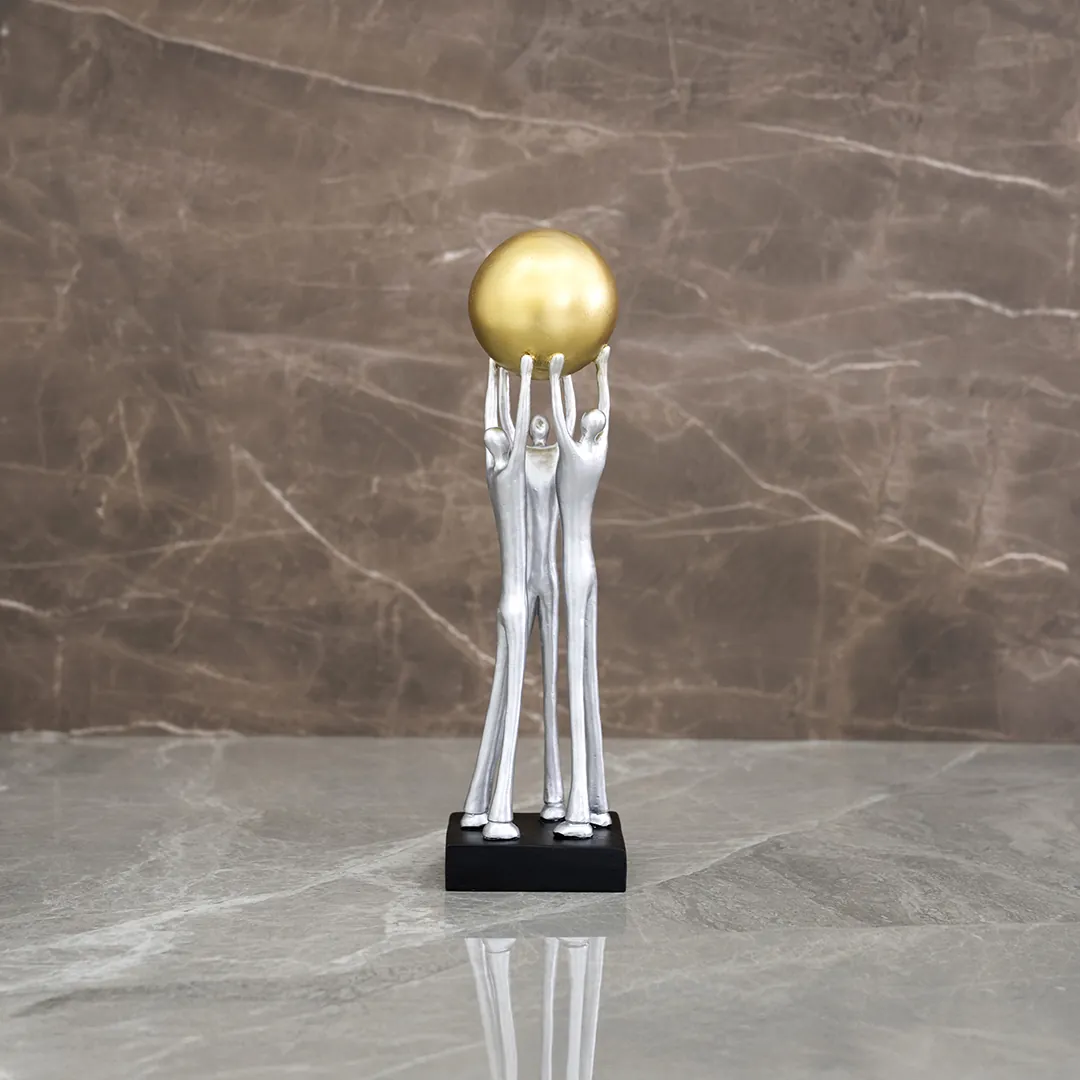 Auric Polyresin Teamwork Accent -32cm thumbnail 2