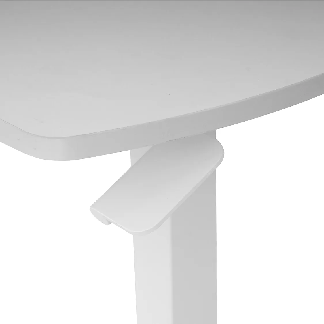 Austin Manual Standing End Table - White thumbnail 4