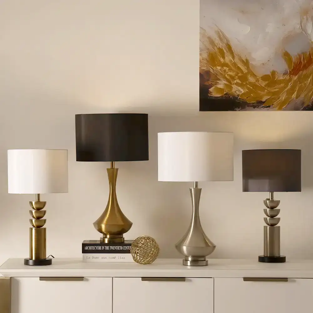Avero Metal Table Lamp Silver -62cm thumbnail 4