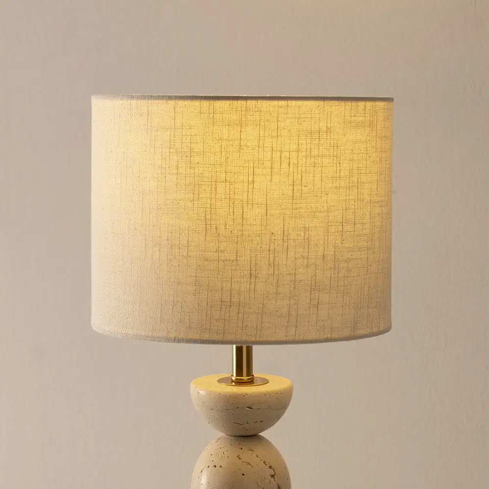 Avero Travertine Table Lamp -48cm thumbnail 3