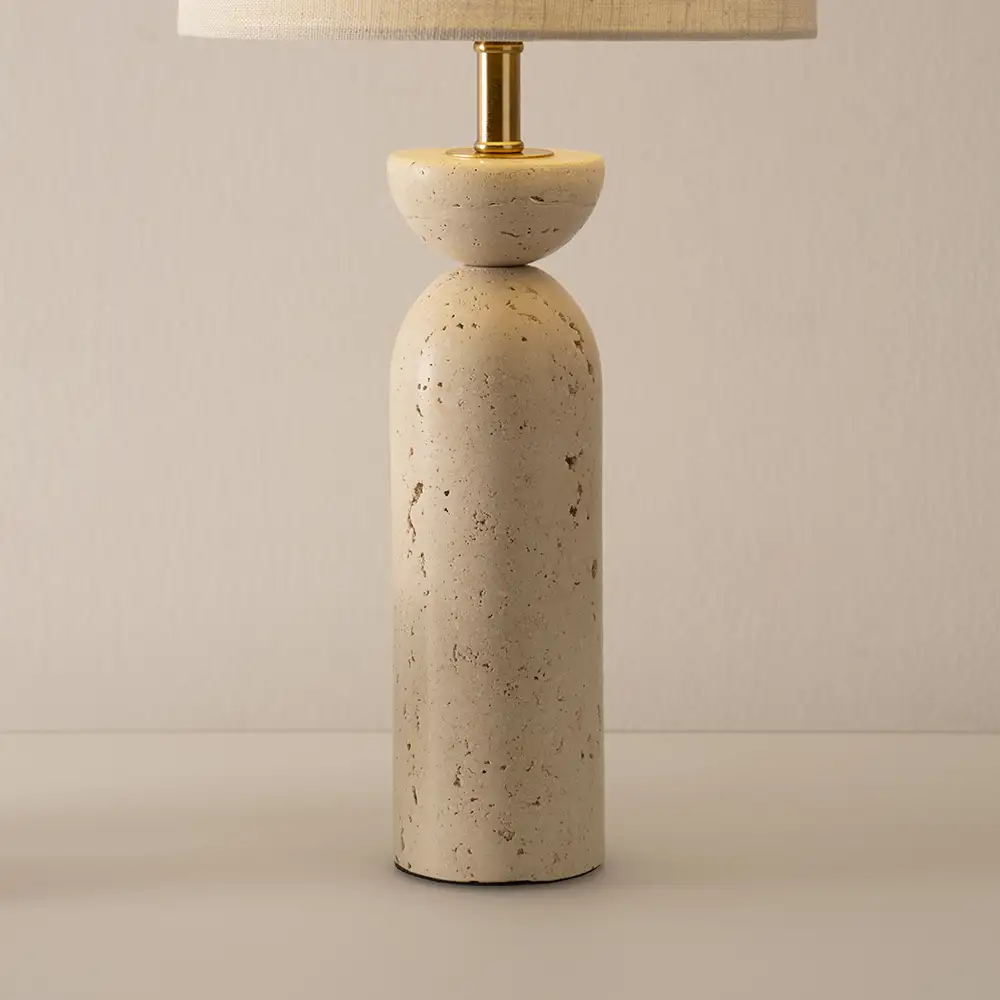Avero Travertine Table Lamp -48cm thumbnail 4