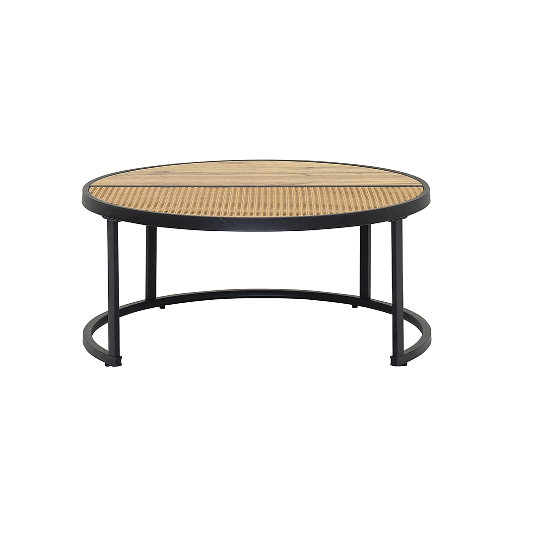 Aversa 2 piece Coffee Table Set – Oak & Black thumbnail 9