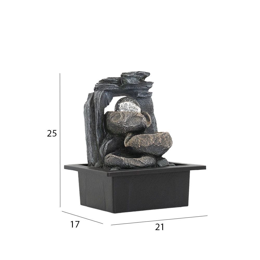 Rivulet Indoor Fountain With Crystal Ball thumbnail 7