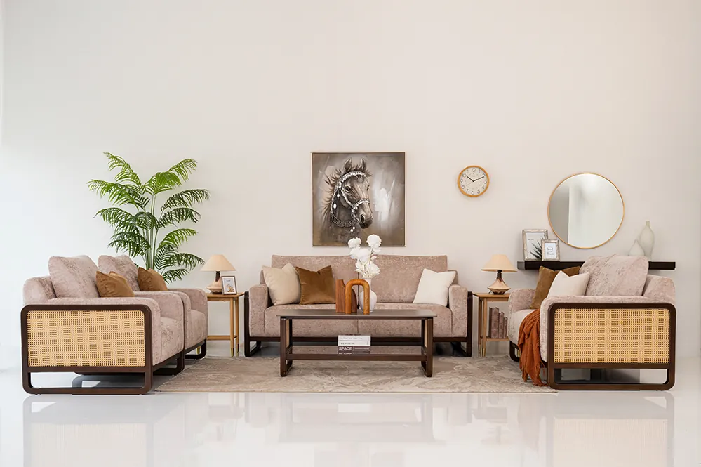 Bayu 7-Seater Sofa Set with Centre Table