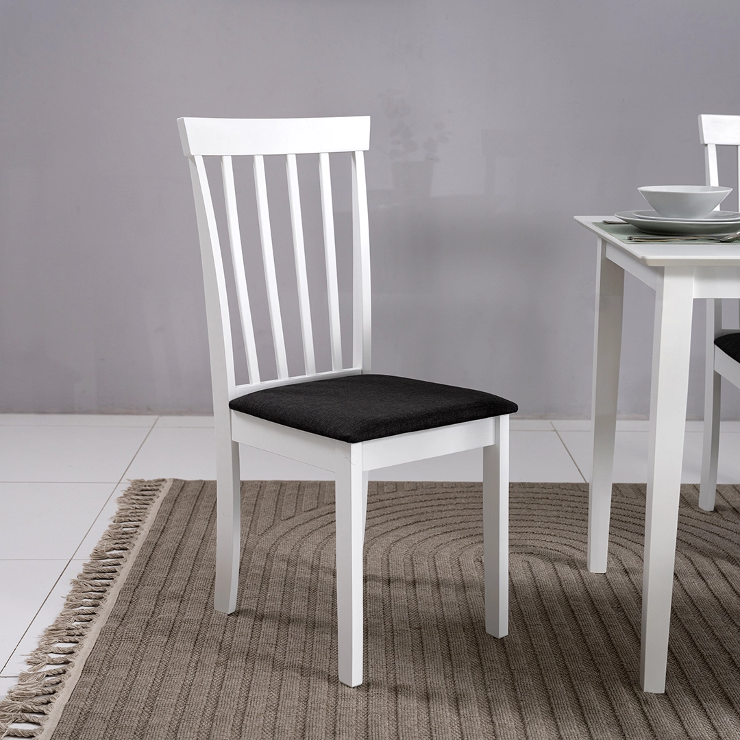 Broadway Dining Set 4 seater - White thumbnail 4