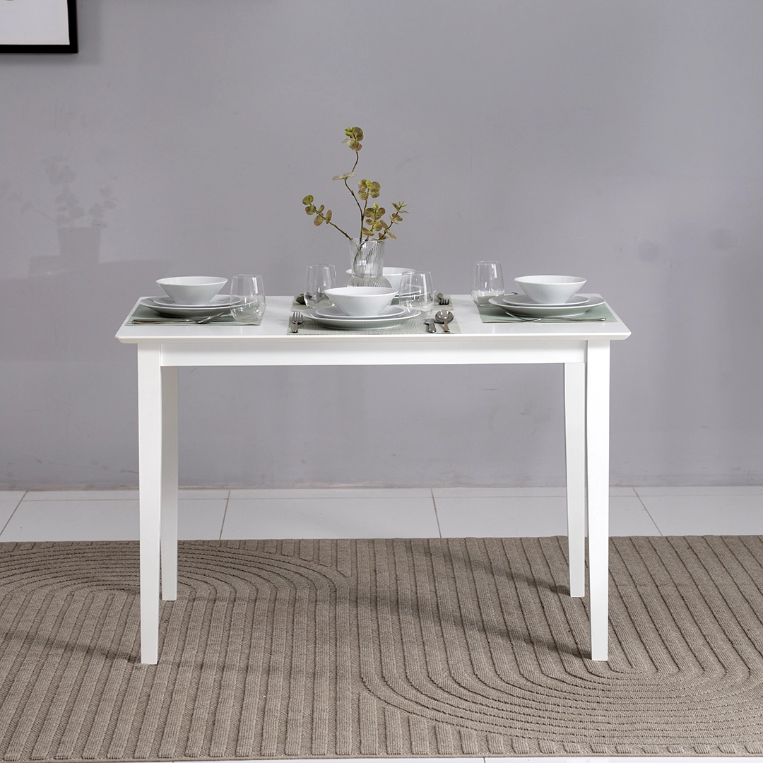 Broadway Dining Set 4 seater - White thumbnail 6