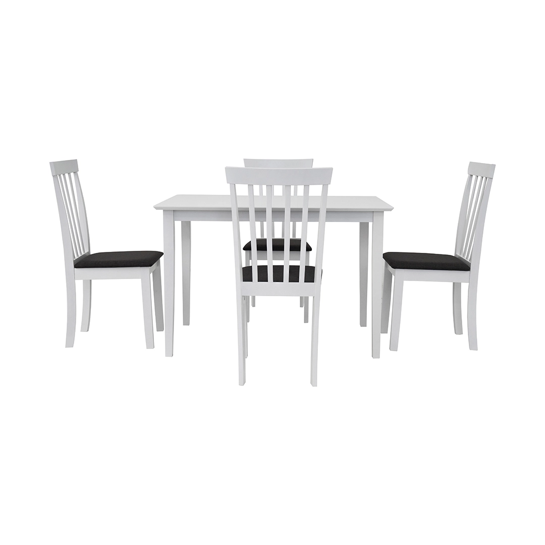 Broadway Dining Set 4 seater - White thumbnail 7