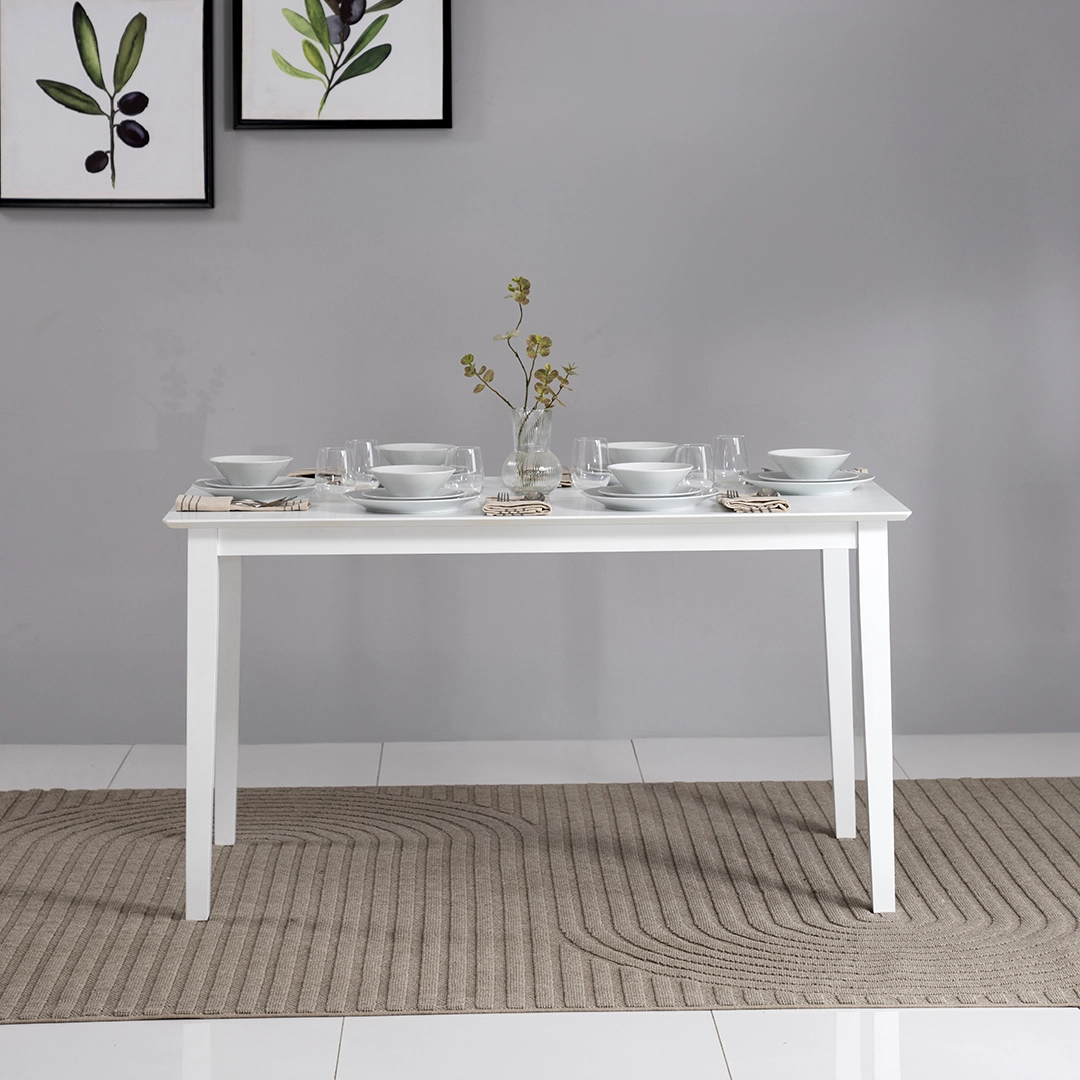 Broadway 6-Seater Dining Set -White thumbnail 6