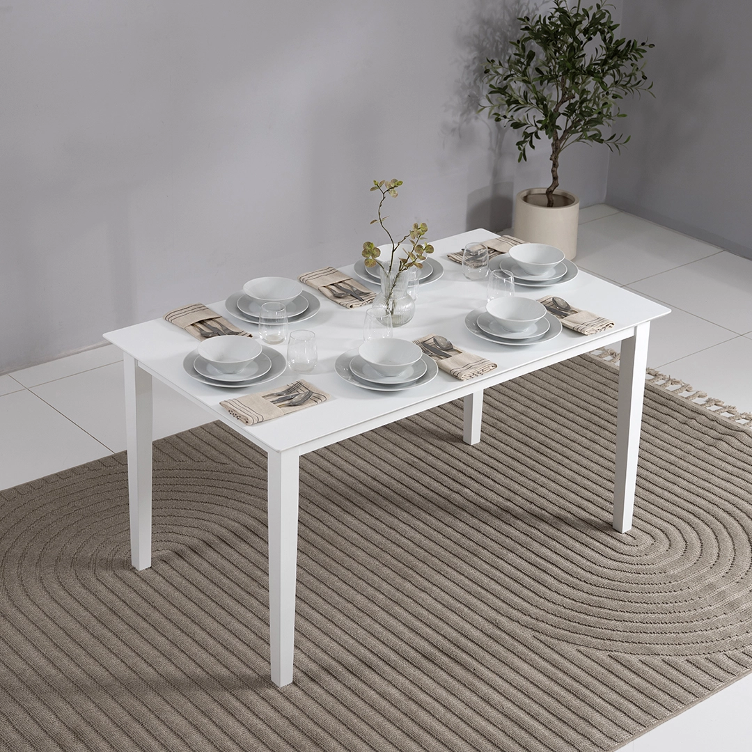 Broadway 6-Seater Dining Set -White thumbnail 5