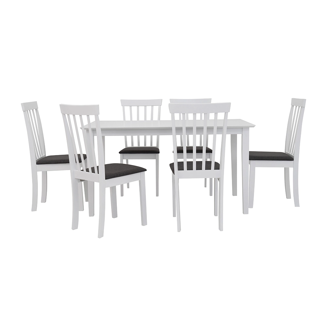 Broadway 6-Seater Dining Set -White thumbnail 7