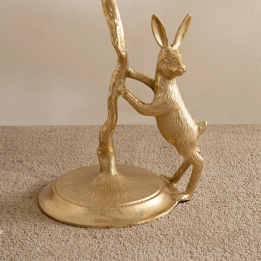 Bunny Accent Table Glass Top thumbnail 3