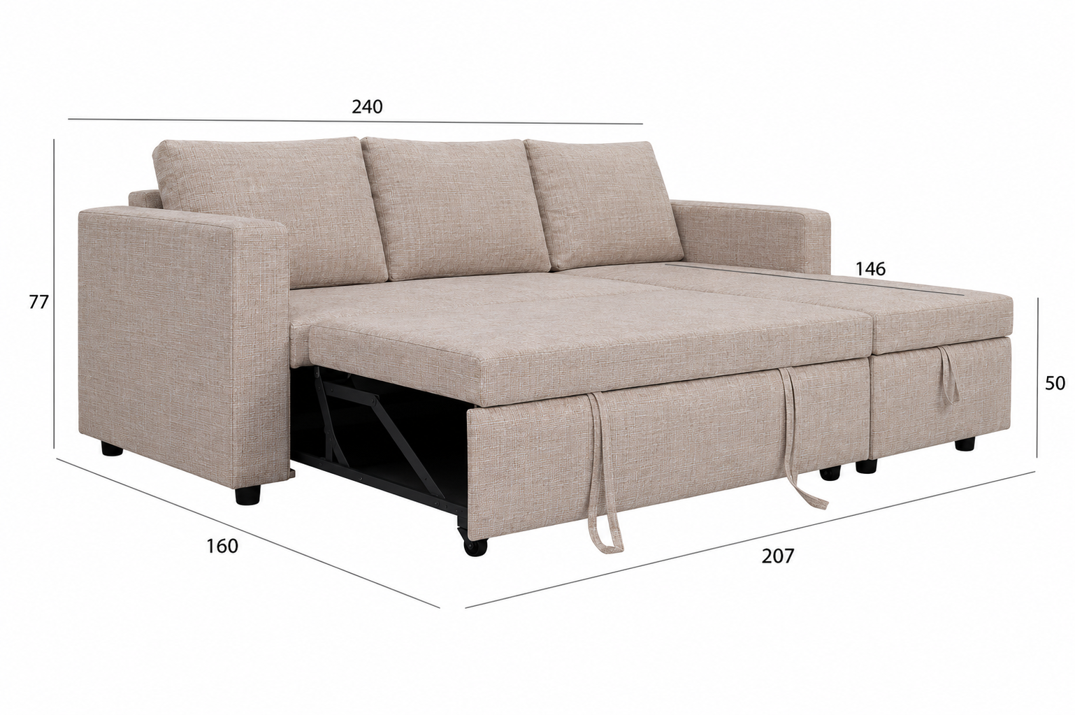Stella Sofa Bed With Storage thumbnail 4