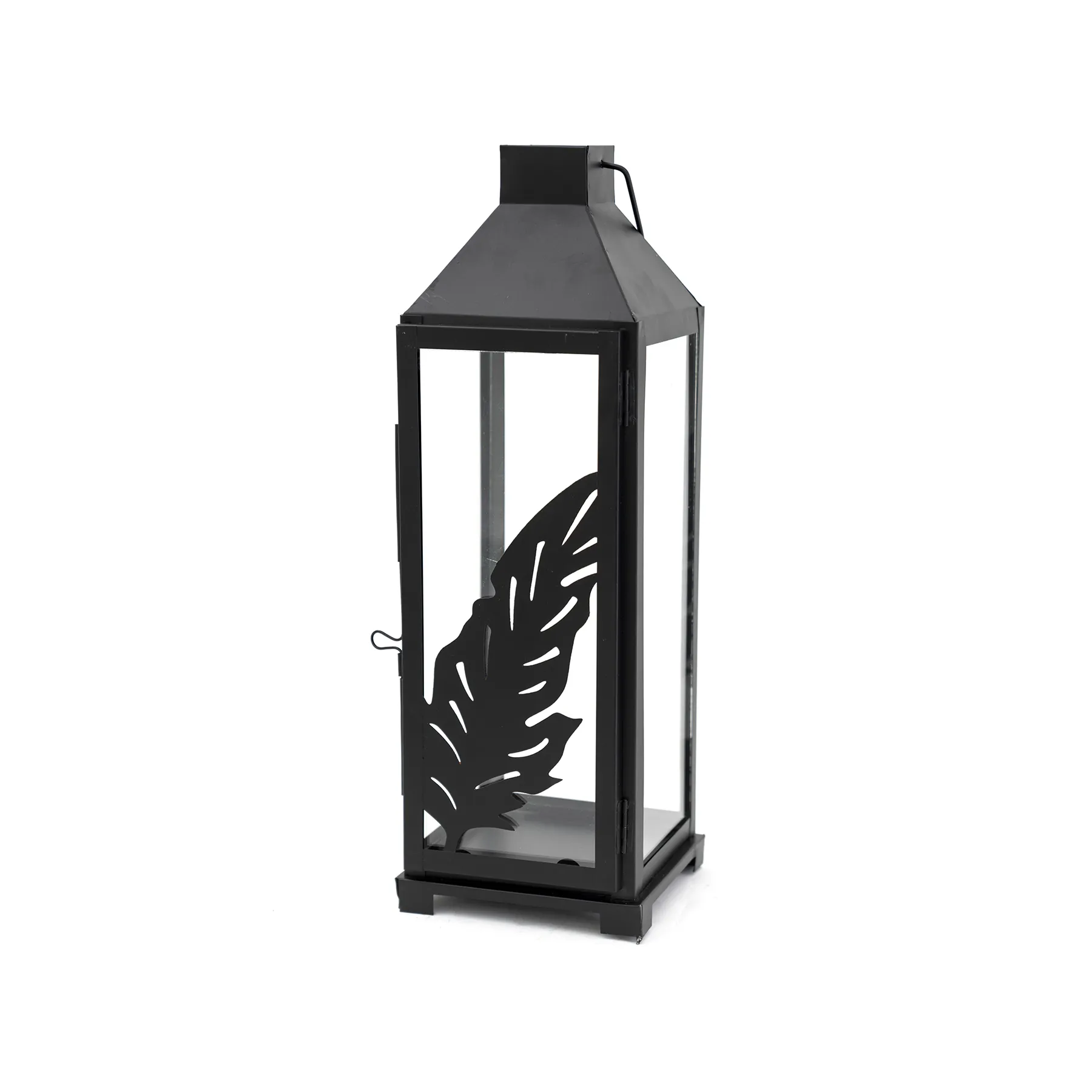 Chloe Metal cutout black lantern 14X14X43CM thumbnail 5