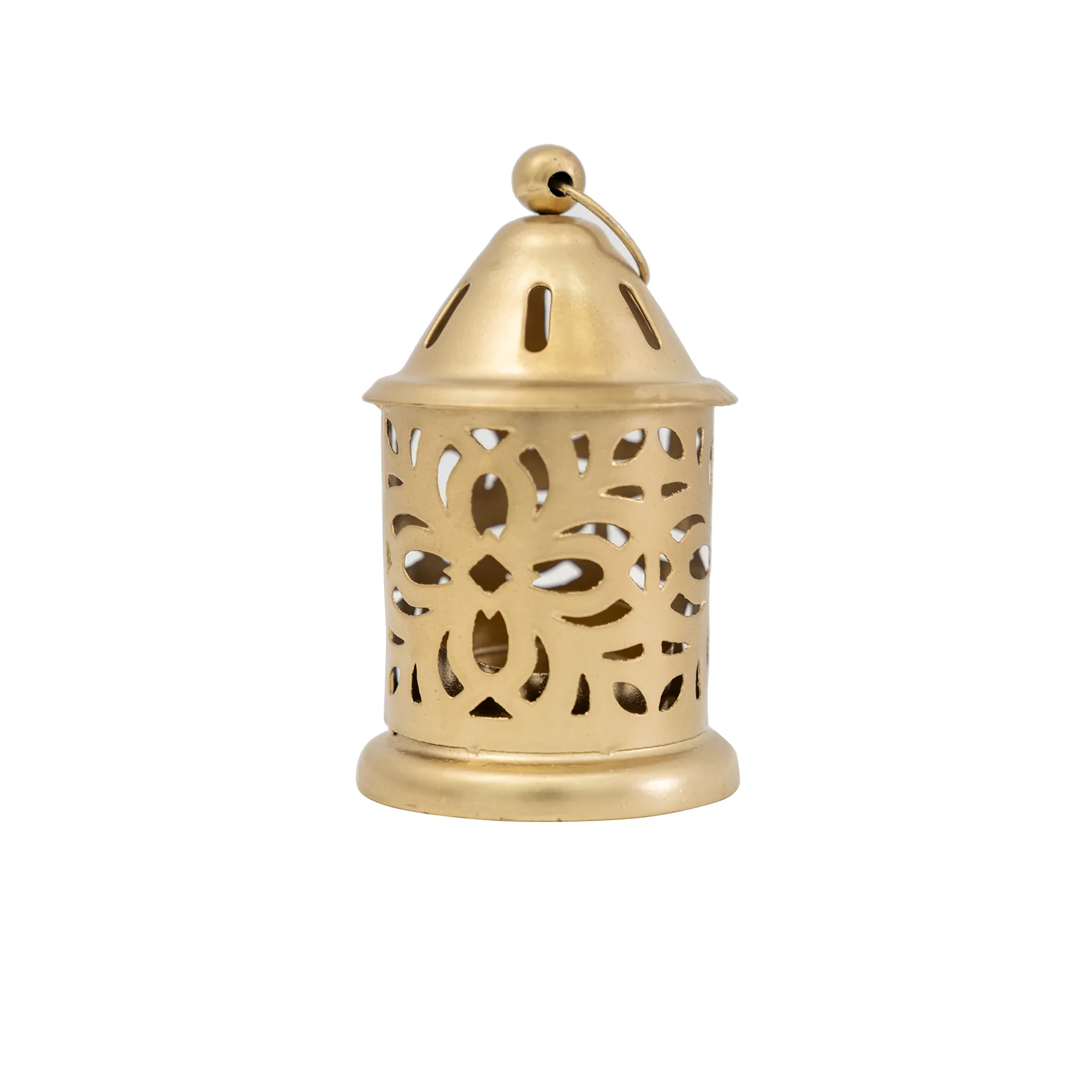 Chloe Metal cutout gold lantern 6X6X10.5CM thumbnail 6