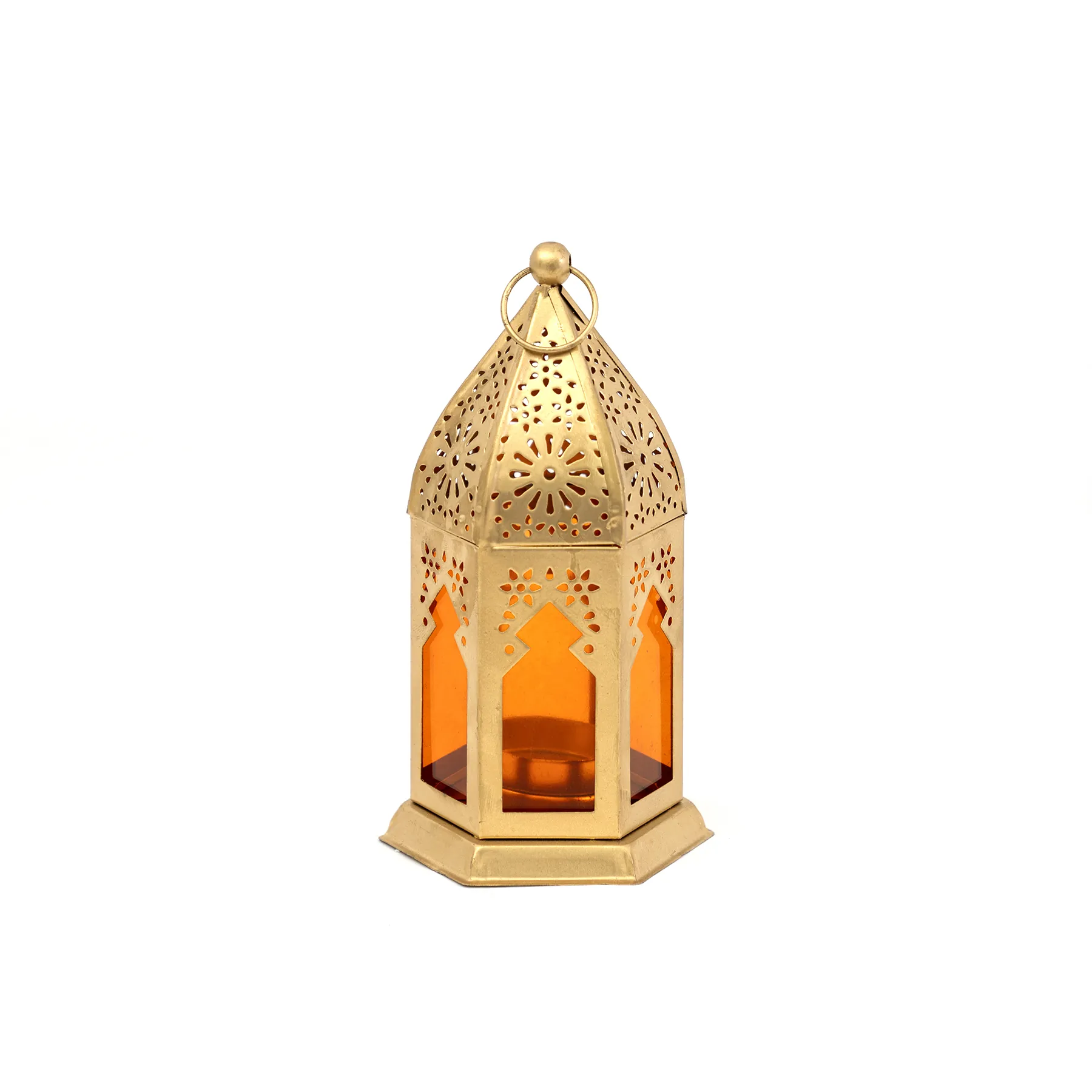 Chloe Metal cutout gold lantern 7X7X16CM thumbnail 6